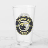 Trick or treat Halloween grim reaper karakter Glas (Achterkant)