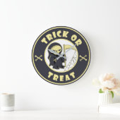 Trick or treat Halloween grim reaper karakter Grote Klok (Huis)