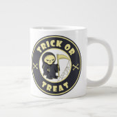 Trick or treat Halloween grim reaper karakter Grote Koffiekop (Rechts)