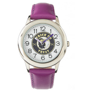 Trick or treat Halloween grim reaper karakter Horloge