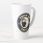 Trick or treat Halloween grim reaper karakter Latte Mok (Rechterhoek)