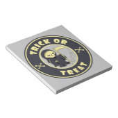 Trick or treat Halloween grim reaper karakter Notitieblok (Schuin)