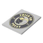 Trick or treat Halloween grim reaper karakter Notitieblok (Linkerzijde)