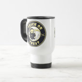 Trick or treat Halloween grim reaper karakter Reisbeker (Voorkant links)