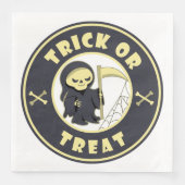 Trick or treat Halloween grim reaper karakter Servet (Voorkant)