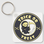 Trick or treat Halloween grim reaper karakter Sleutelhanger (Voorkant)