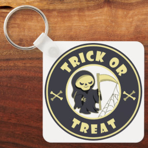 Trick or treat Halloween grim reaper karakter Sleutelhanger