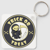 Trick or treat Halloween grim reaper karakter Sleutelhanger (Achterkant)