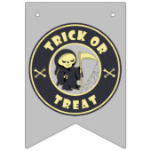 Trick or treat Halloween grim reaper karakter Vlaggetjes (Tweede vlag)