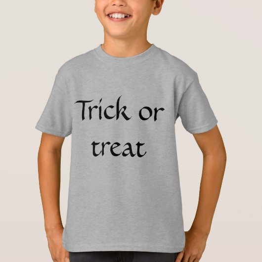 trick or treat Halloween-groet T-shirt (Voorkant)