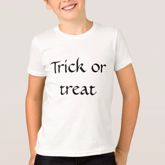 trick or treat Halloween-groet T-shirt (Voorkant)