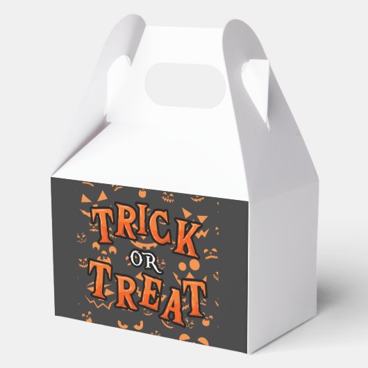 Trick or treat Halloween gunstboxen Bedankdoosjes (Voorkant)