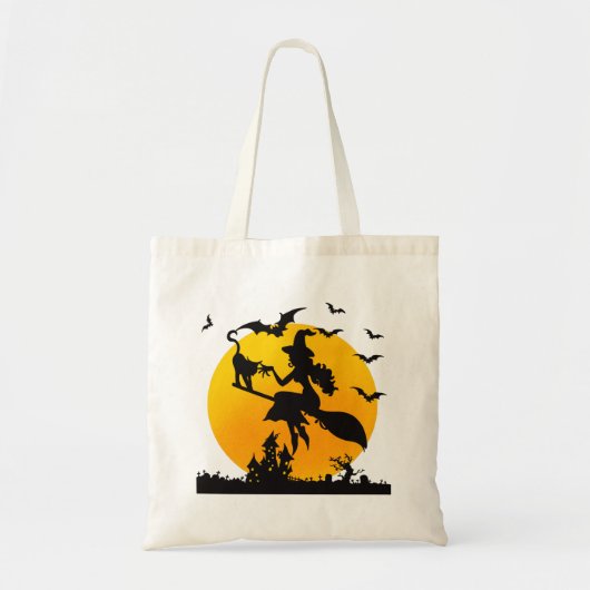 Trick or treat Halloween heks Tote Bag (Voorkant)
