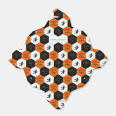 Trick or treat Halloween Hexagons Patroon Bedankdoosjes (Uitgevouwen)