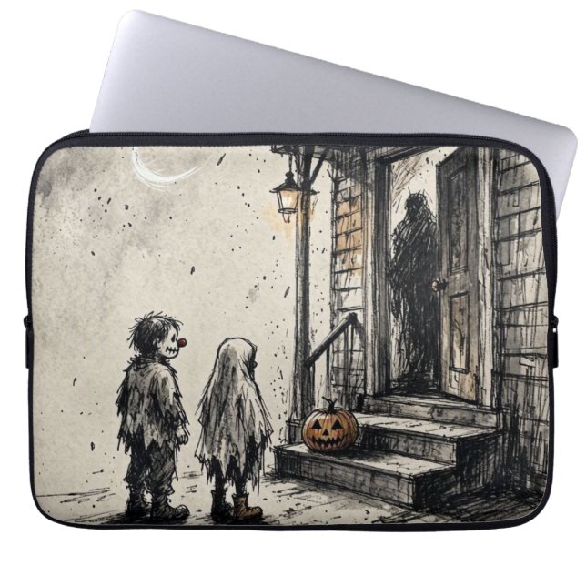 Trick or treat Halloween Horror Laptop Sleeve (Voorkant)