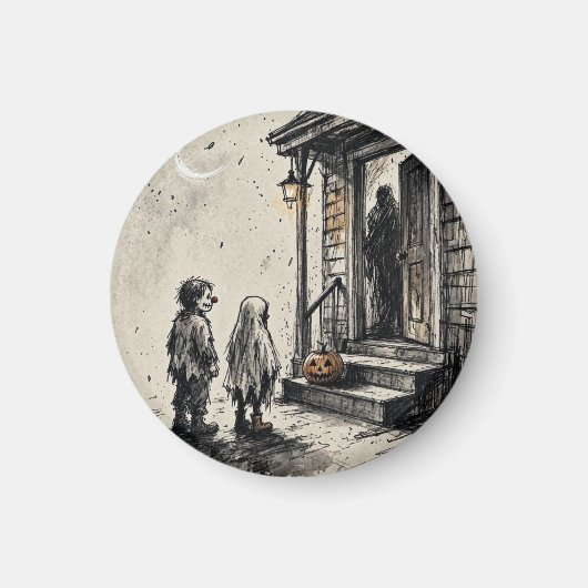 Trick or treat Halloween Horror Magneet (Voorkant)