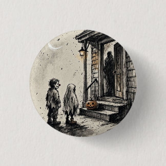 Trick or treat Halloween Horror Ronde Button 3,2 Cm