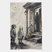 Trick or treat Halloween Horror Theedoek (Verticaal)