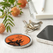 Trick or treat Halloween House Sleutelhanger (Zijkant)