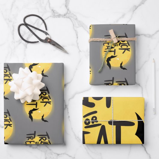 Trick or treat halloween inpakpapier vel (Voorkant)