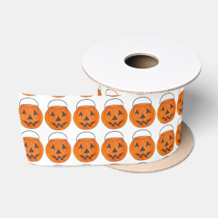 Trick or treat Halloween Jack o' Lantern Pumpkin Satijnen Lint