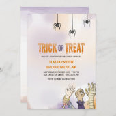 trick or treat Halloween Kaart (Voorkant / Achterkant)