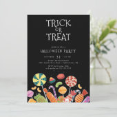 Trick or Treat Halloween Kaart (Staand voorkant)