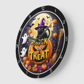Trick or Treat Halloween Kat Grote Klok (Hoek)
