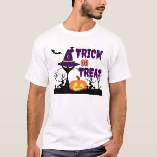 Trick or Treat - Halloween Kat - Heren T-Shirt