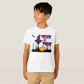 Trick or Treat - Halloween Kat - Kinder T-shirt (Voorkant volledig)