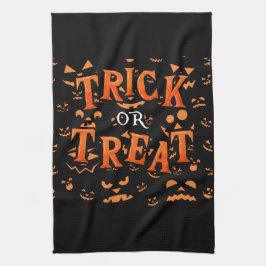 Trick or treat Halloween Keuken Handdoeken