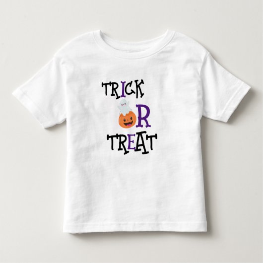 Trick or Treat Halloween Kinder Shirts (Voorkant)