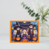Trick or treat Halloween Kinderen Briefkaart (Staand voorkant)