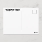 Trick or treat Halloween Kinderen Briefkaart (Achterkant)
