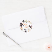 Trick or treat Halloween Kostuumfeest Verjaardag Ronde Sticker (Envelop)