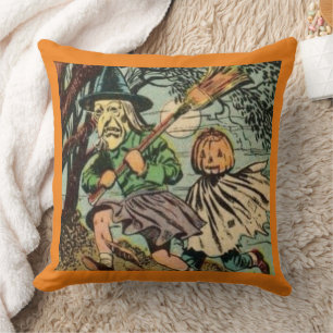 TRICK OR TREAT  HALLOWEEN KRANTENPRINT KUSSEN