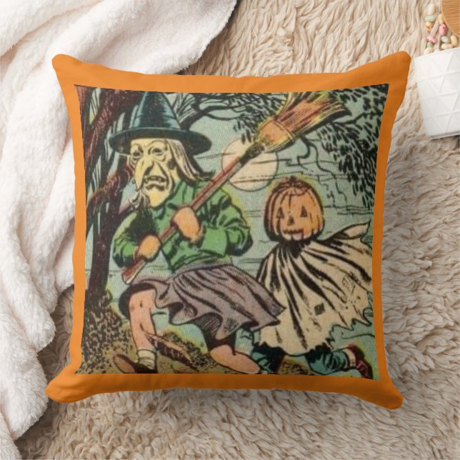 TRICK OR TREAT  HALLOWEEN KRANTENPRINT KUSSEN (Deken)