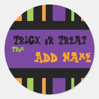 Trick or treat Halloween Label