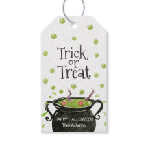 Trick or treat Halloween label