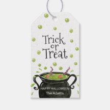 Trick or treat Halloween label