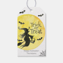 Trick or treat Halloween label