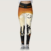 Trick or treat Halloween Leggings Pumpkin Pants (Voorkant)