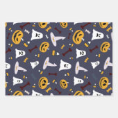 Trick or treat Halloween leuke symbolen Inpakpapier Vel (Voorkant 3)