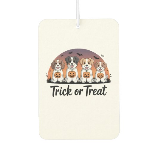 Trick or Treat Halloween Luchtverfrisser (Voorkant)