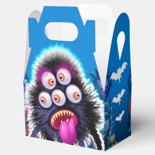 Trick or Treat Halloween Monster Favoriete Box Bedankdoosjes (Geopend)