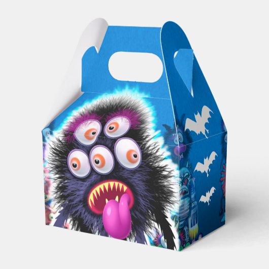 Trick or Treat Halloween Monster Favoriete Box Bedankdoosjes (Voorkant Zijde)