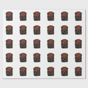 Trick Or Treat Halloween Moordenaar Skelet Bijl Ro Cadeaupapier