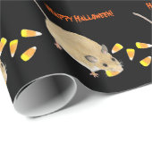 Trick or treat Halloween-muis met snoepkernen Cadeaupapier (Rol Hoek)