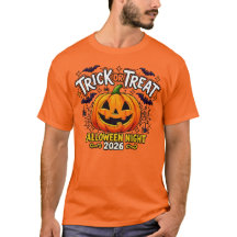 Trick or Treat Halloween Nacht 2026 Pompoen