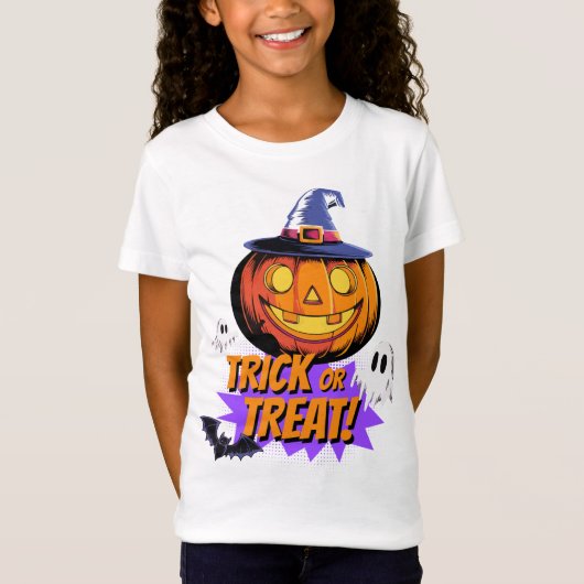Trick or treat! Halloween nacht T-shirt (Voorkant)
